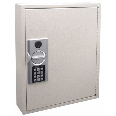Key Cabinet, Steel, Beige, 60 Key Capacity, 52At99