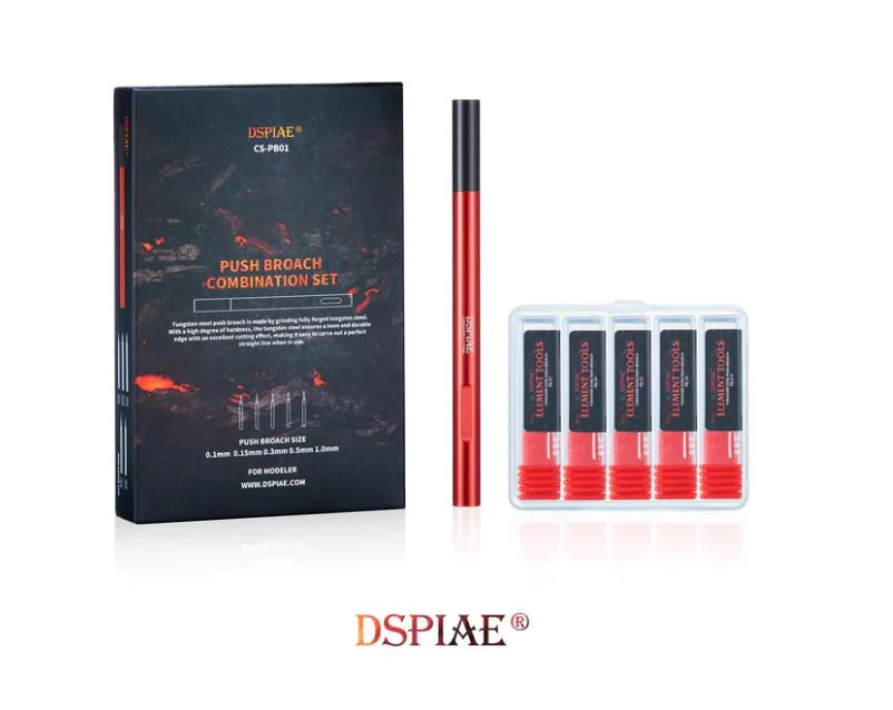Dspiae  CS-PB01 Push Broach Combination Set for Scribing'