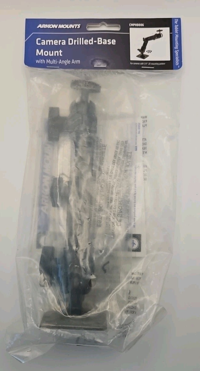 ARKON CMPHD006 Camera Wall Drilled Base Mount for Security Cameras NEW NIP