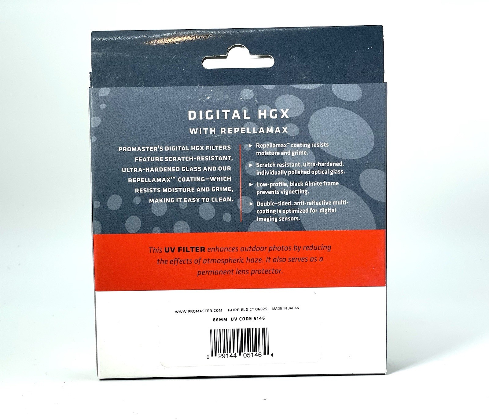 Pro Master Digital HGX 86mm UV Filter Repellamax Coating Scratch Resistant