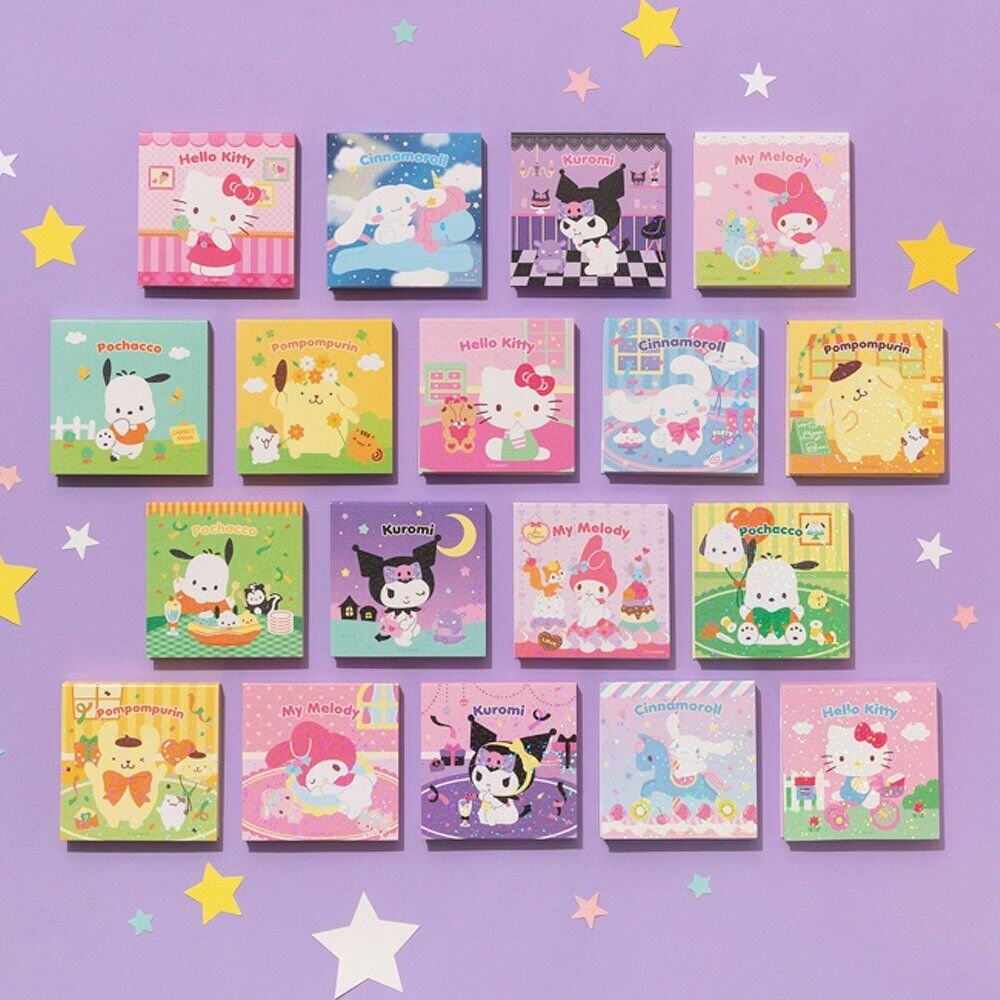 Sanrio Characters Illustrated Cover Non-Sticky Memo Pad (1PC)
