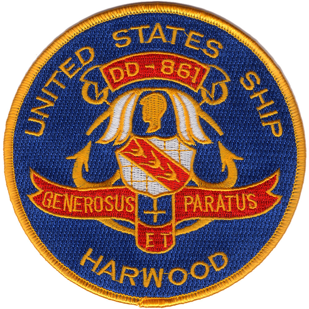 DD-861 USS Harwood Patch