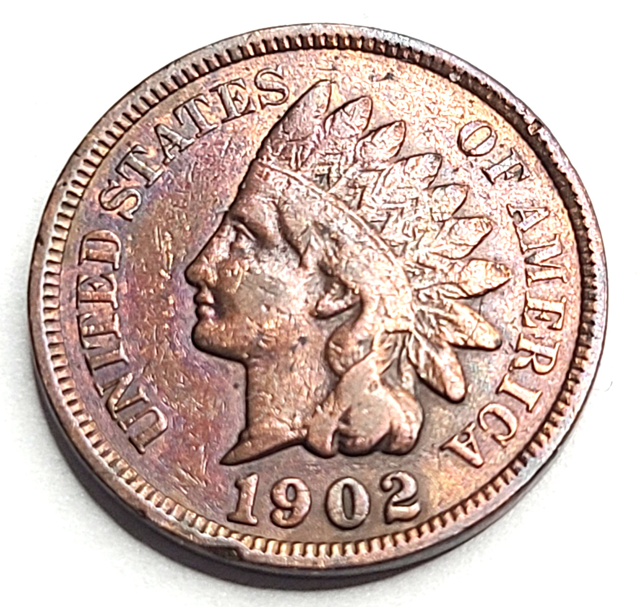 ⭐ 1902 Indian Head Cent Penny Coin ⭐ BEAUTIFUL 120 YEARS OLD [ACTUAL  COIN] ⭐ 💖