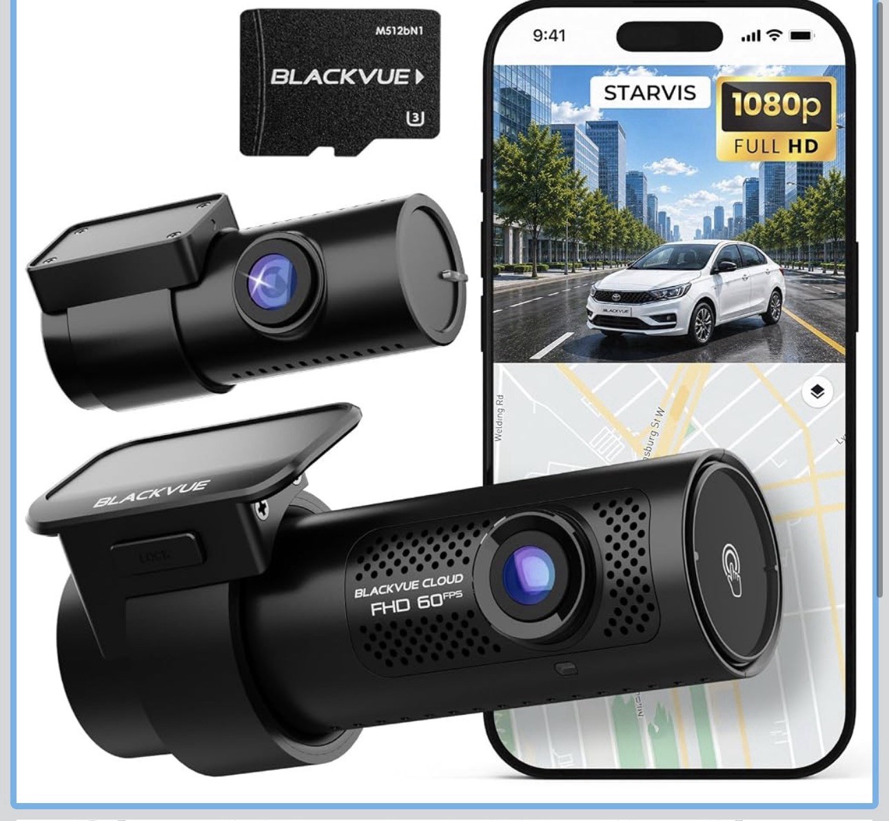 BlackVue DR770X-1CH II Dash Cam – Full HD Front Camera WiFi Cloud GPS (512GB)