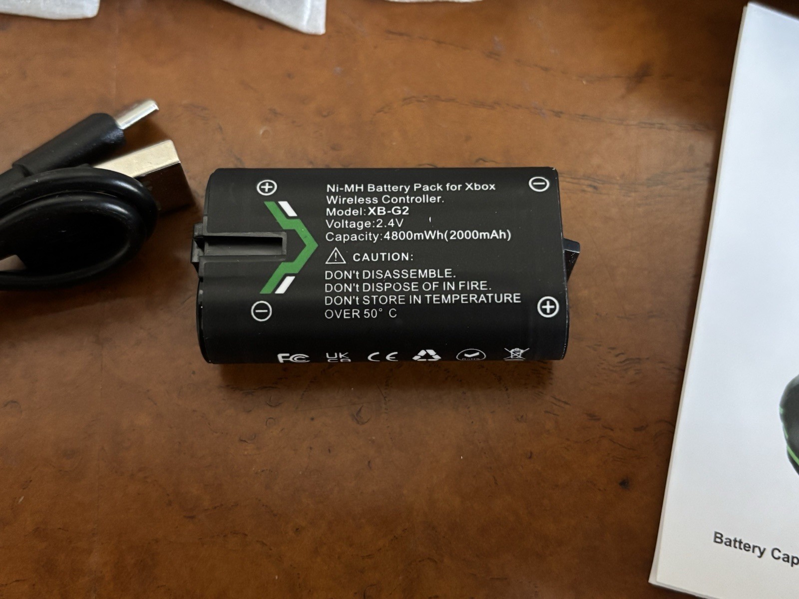 Rechargeable Battery 4800mWh Charging Dock for XBOX Controller