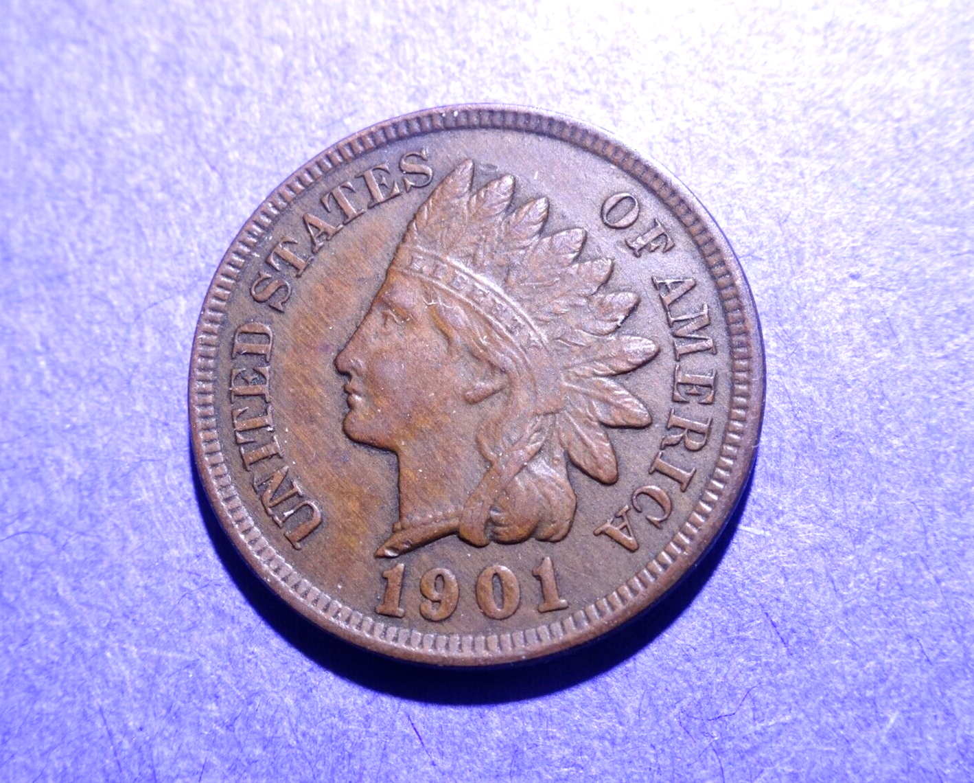 1901 Indian Cent AU