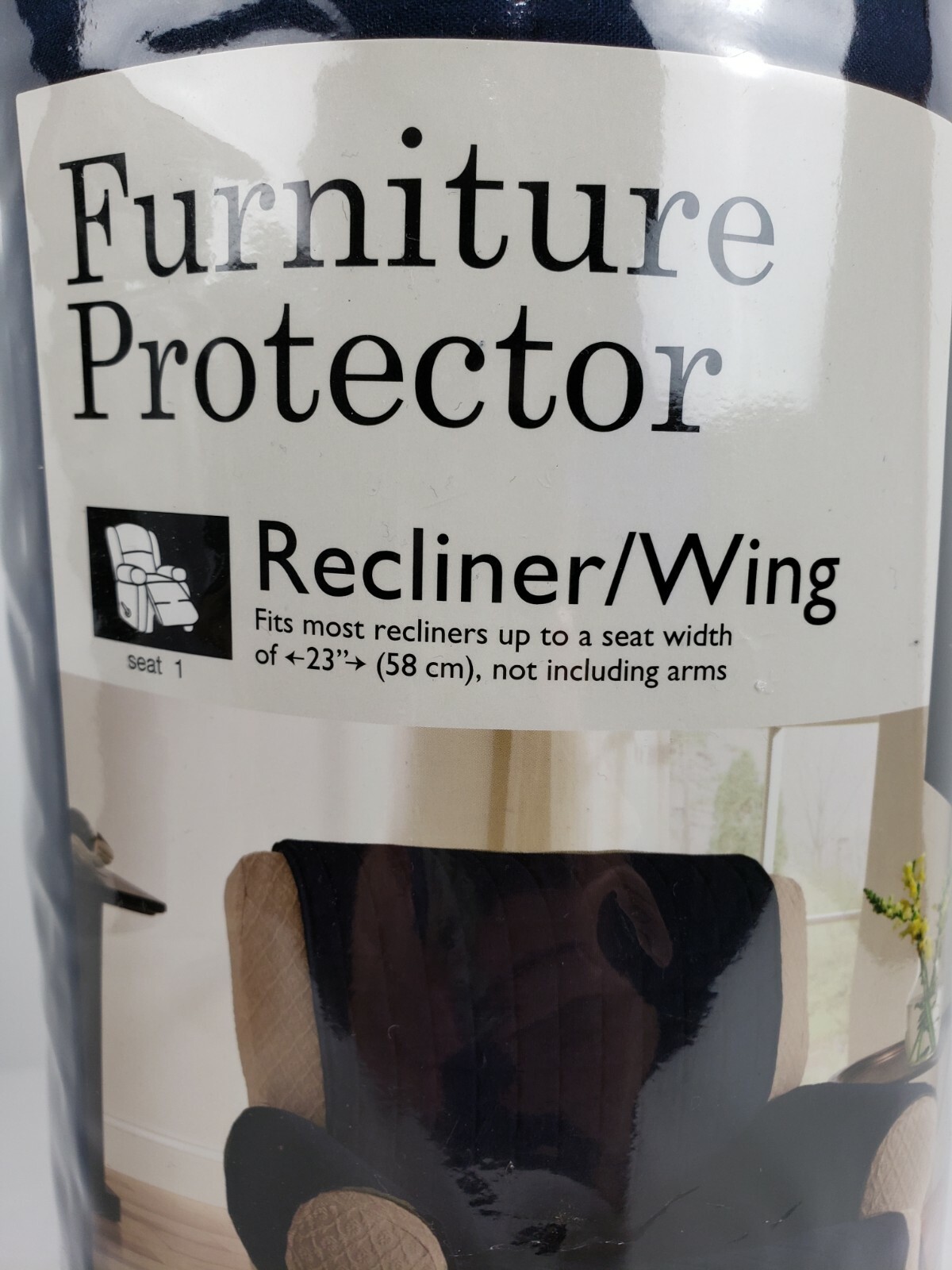 Innovative Textile Solutions Microfiber Furniture Protector Recliner Navy New