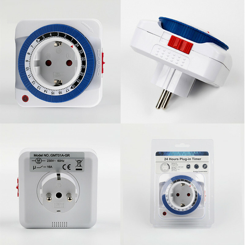 EU US Plug Programmable 24H Timer Switch Countdown Switch Socket Auto Power Off