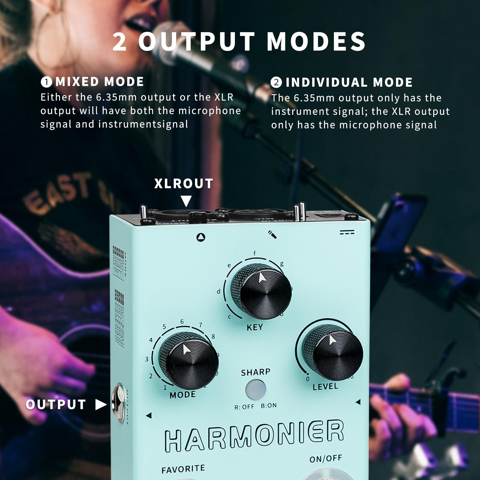 Vocal Effects Processor Pedal for Live Singing, Streaming, and Recording