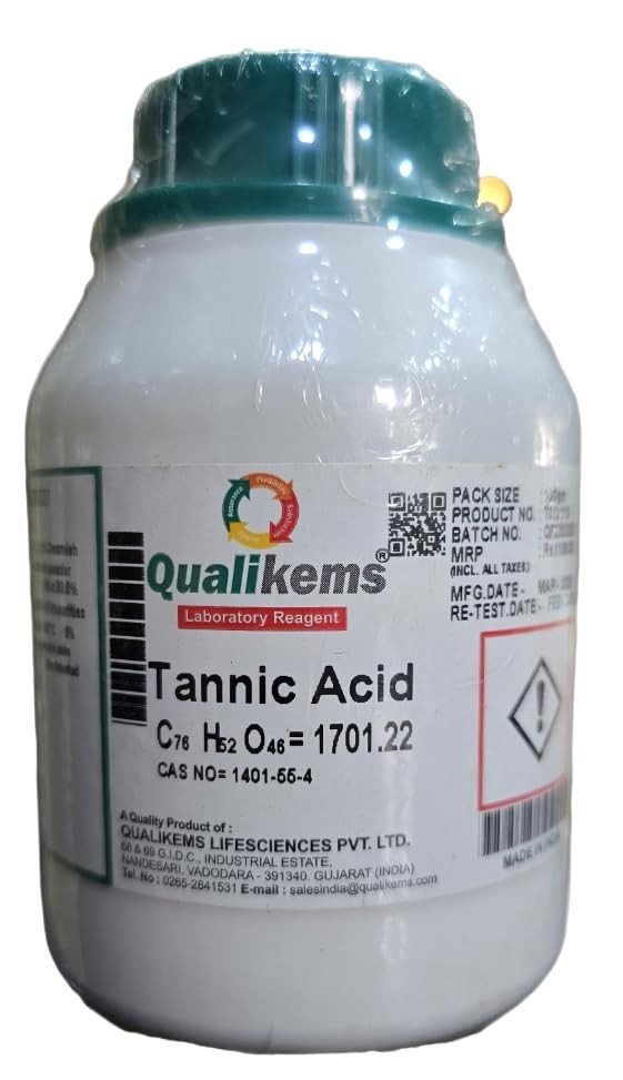 Tannic Acid 100g Powder | CAS 1401-55-4 | Laboratory Grade | For Lab Use Only