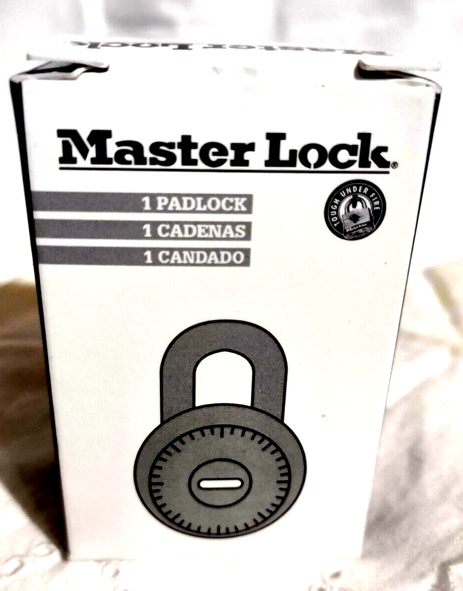 Master Combination Padlock Pad Lock 1500KA Black Dial
