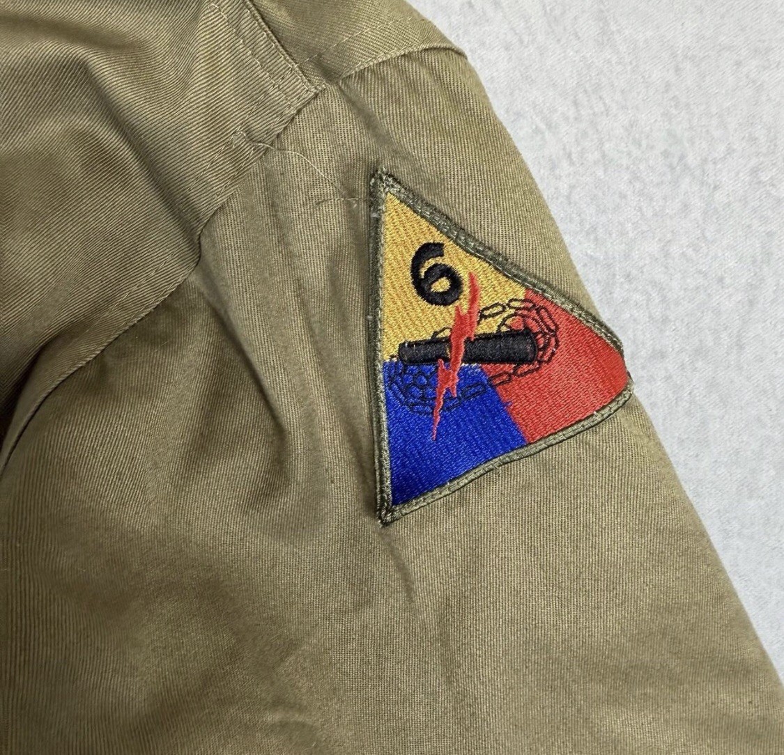 WW2 Tanker 2nd Pattern Size 52 REPLICA SEMS WINTER COMBAT JACKET 6th Armored Div