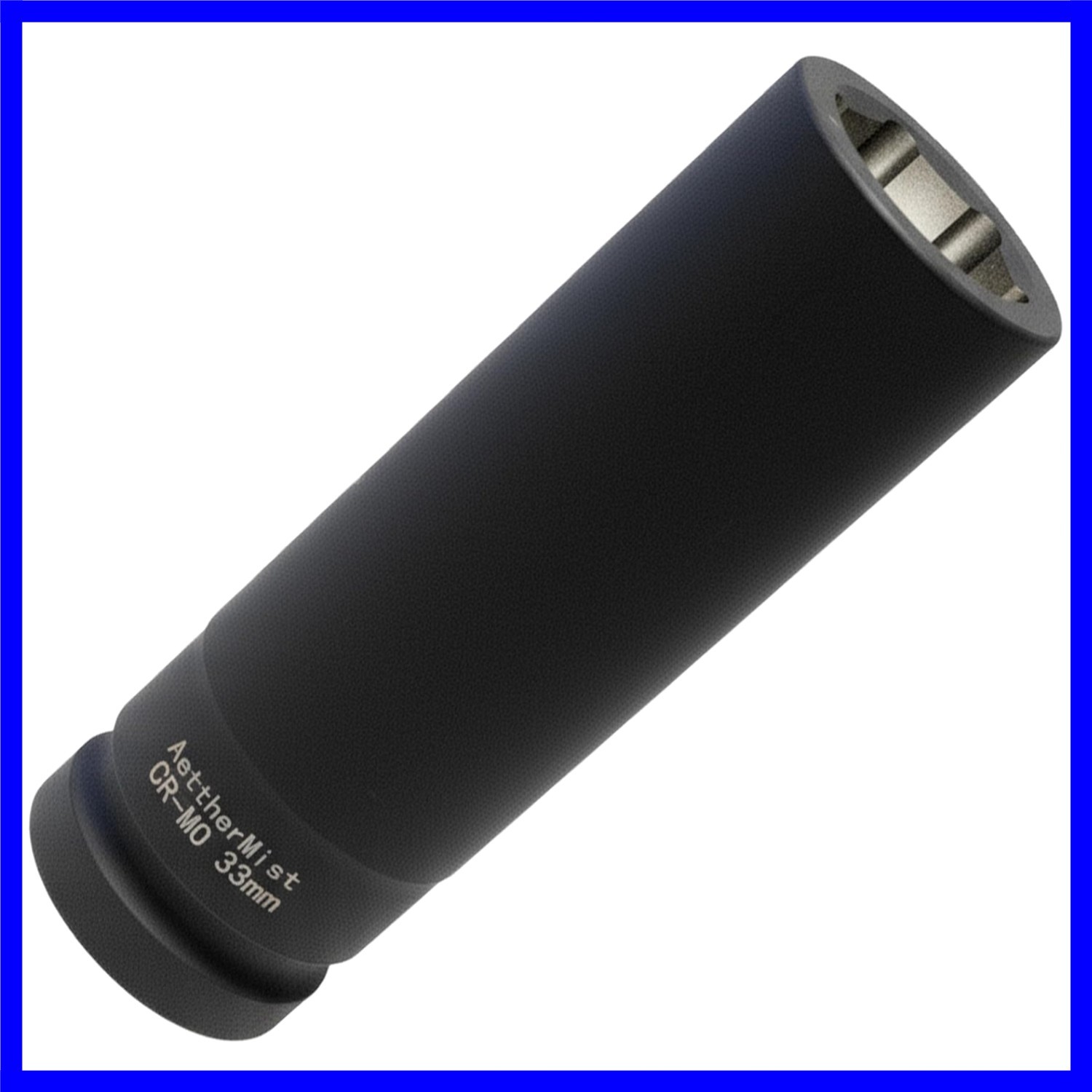 1 Inch Driver 33mm Extra Deep Impact Socket, 6.3 inch Length Deep Axle Nut So...