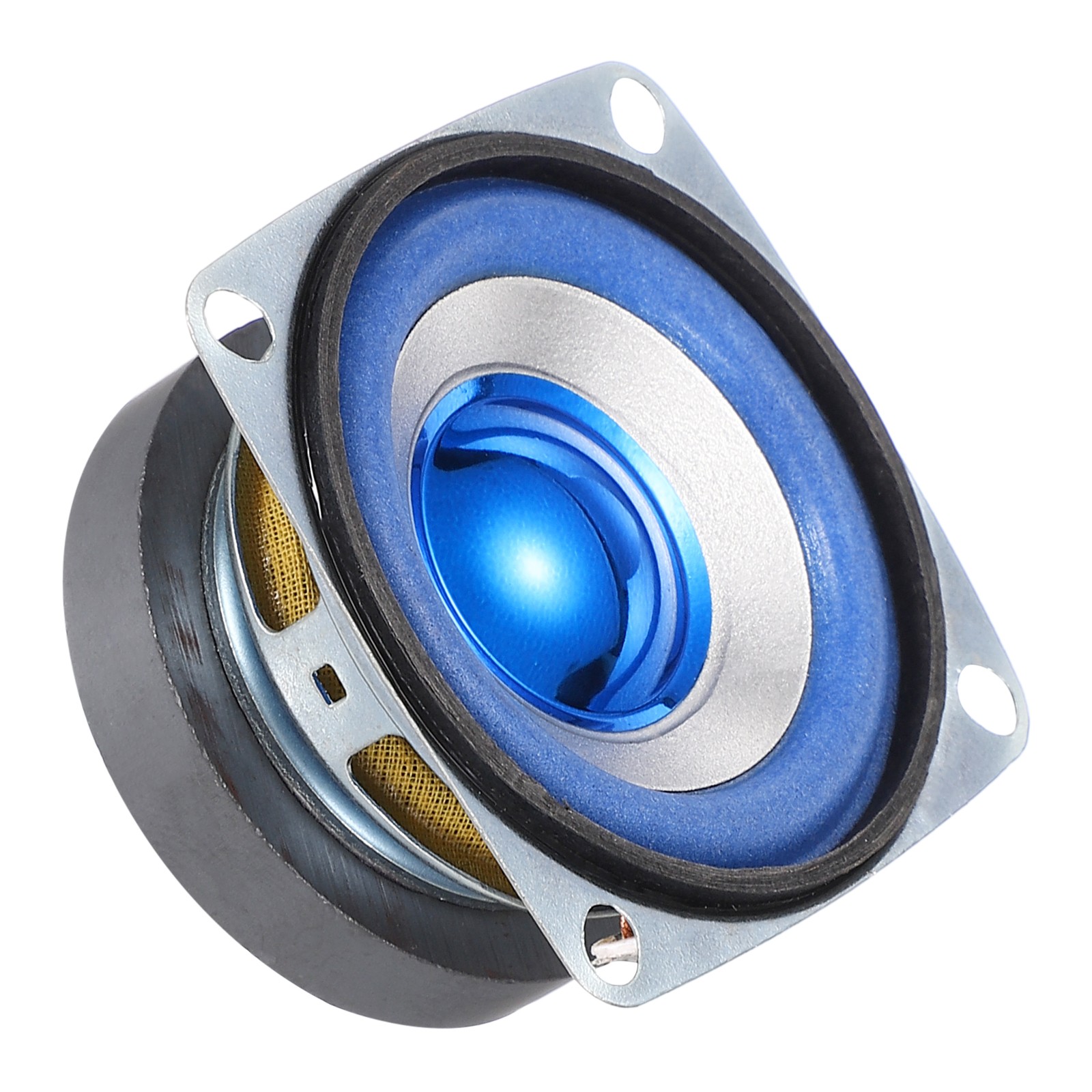 6Pcs 5W 4Ohm Small Speakers Square Micro External Magnet Speaker 45mm Blue