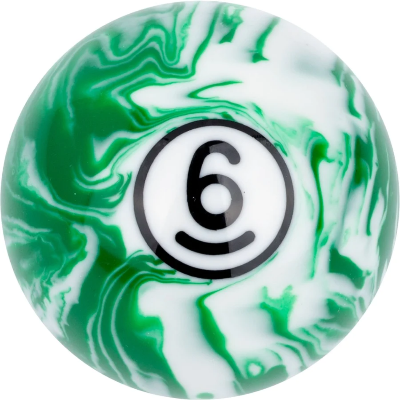 Action White Marble Replacement Pool Ball - RBWM #6
