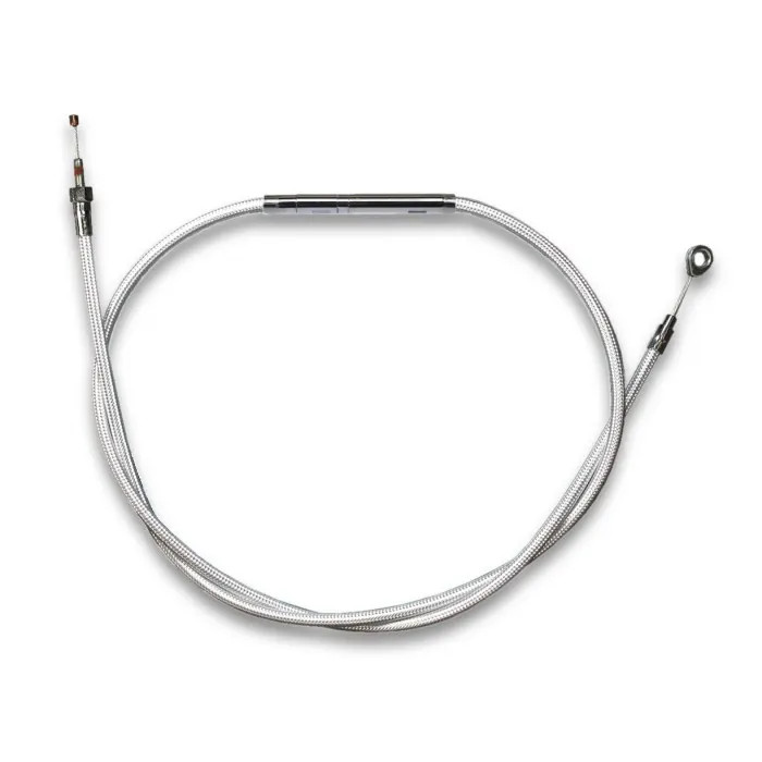 Magnum Sterling Chromite Braided 64" Plus + 2 Clutch Cable for Harley FLH 08-13
