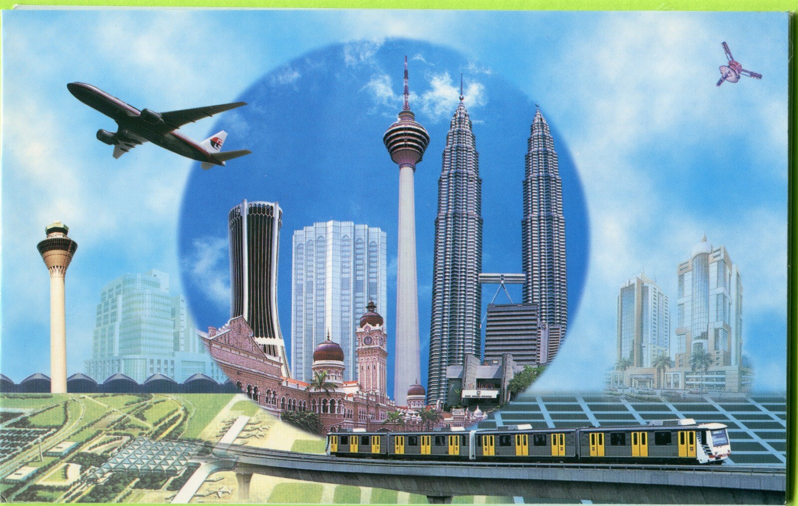 Malaysia 50 Ringgit 1998 P45 UNC - Polymer / Commemorative w/ folder