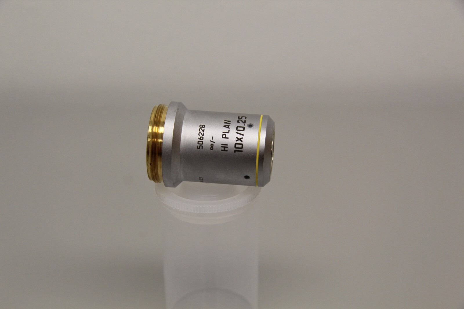 Leica HI Plan 10x/0.25 Microscope Objective Lens 506228 Excellent Condition