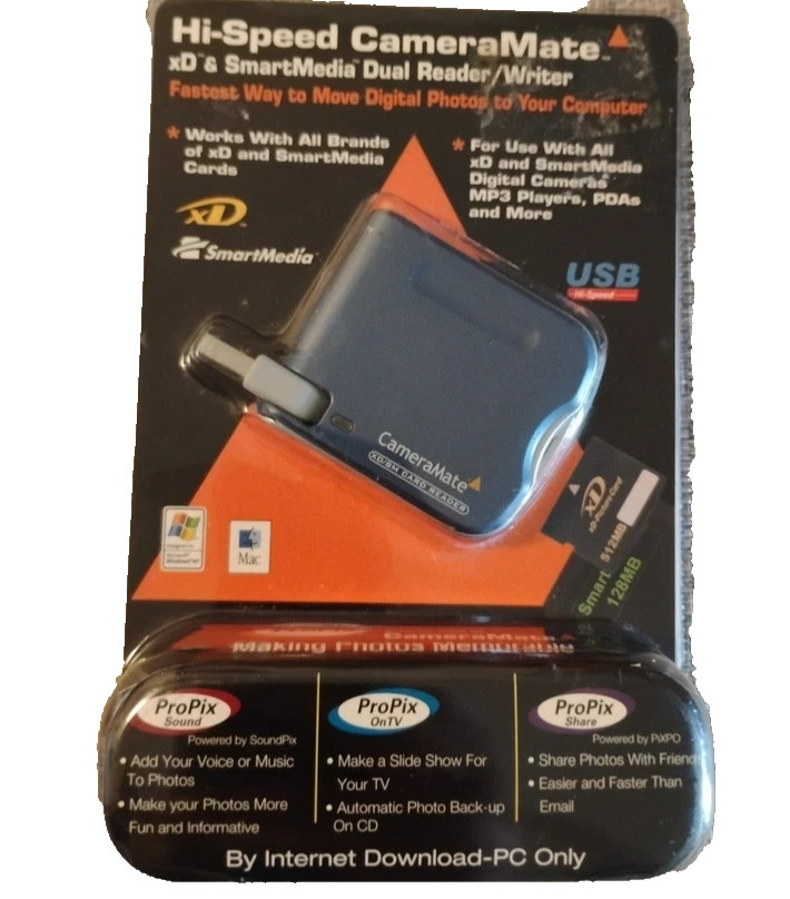 Zio Corp Hi-Speed CameraMate XD And Smart media Dual Reader/Writer