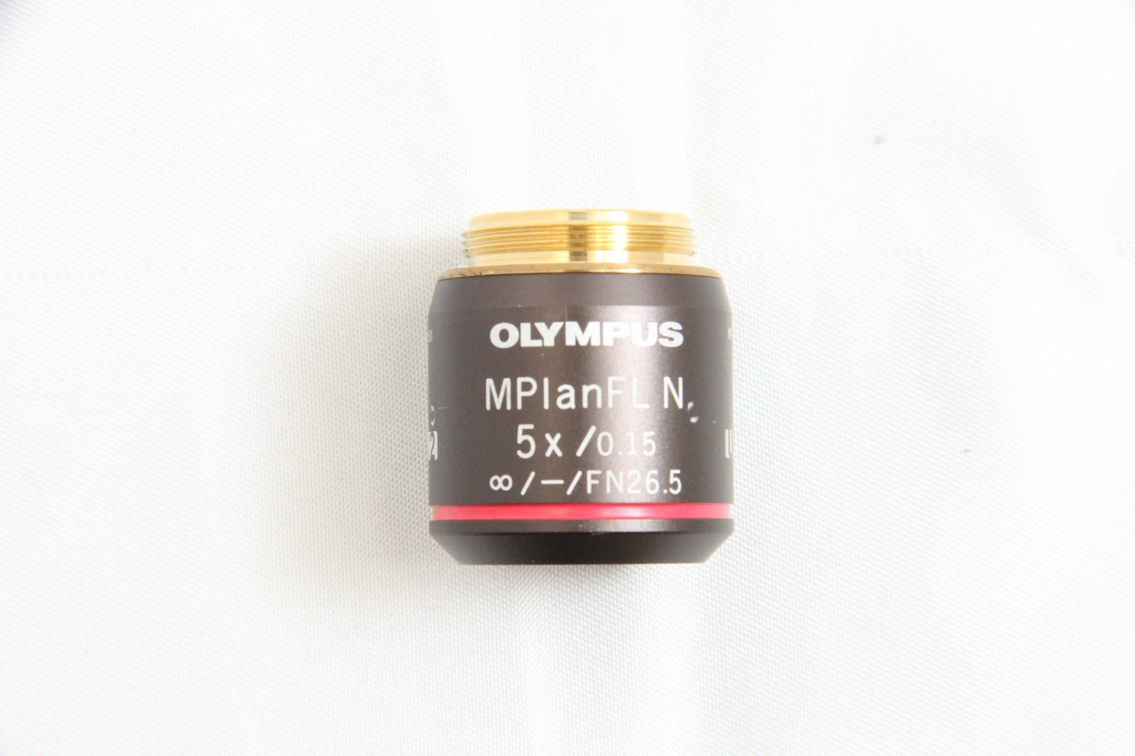 Olympus MPlanFL N 5x /0.15 infi/- FN26.5 Microscope Objective Lens #5800