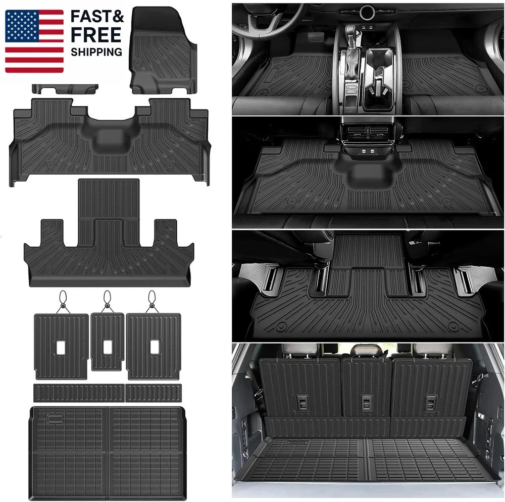 Ford Expedition Max Floor Mats for 2025 2026 Expedition Max (7 Seats) Accessorie