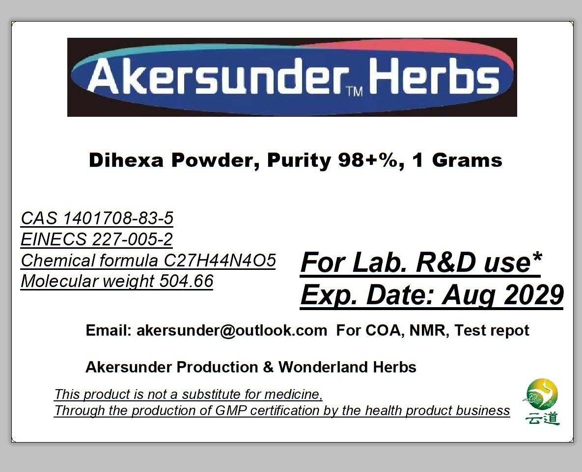 Dihexa, Purity 99+% , 1 Gram Powder CAS 1401708-83-5