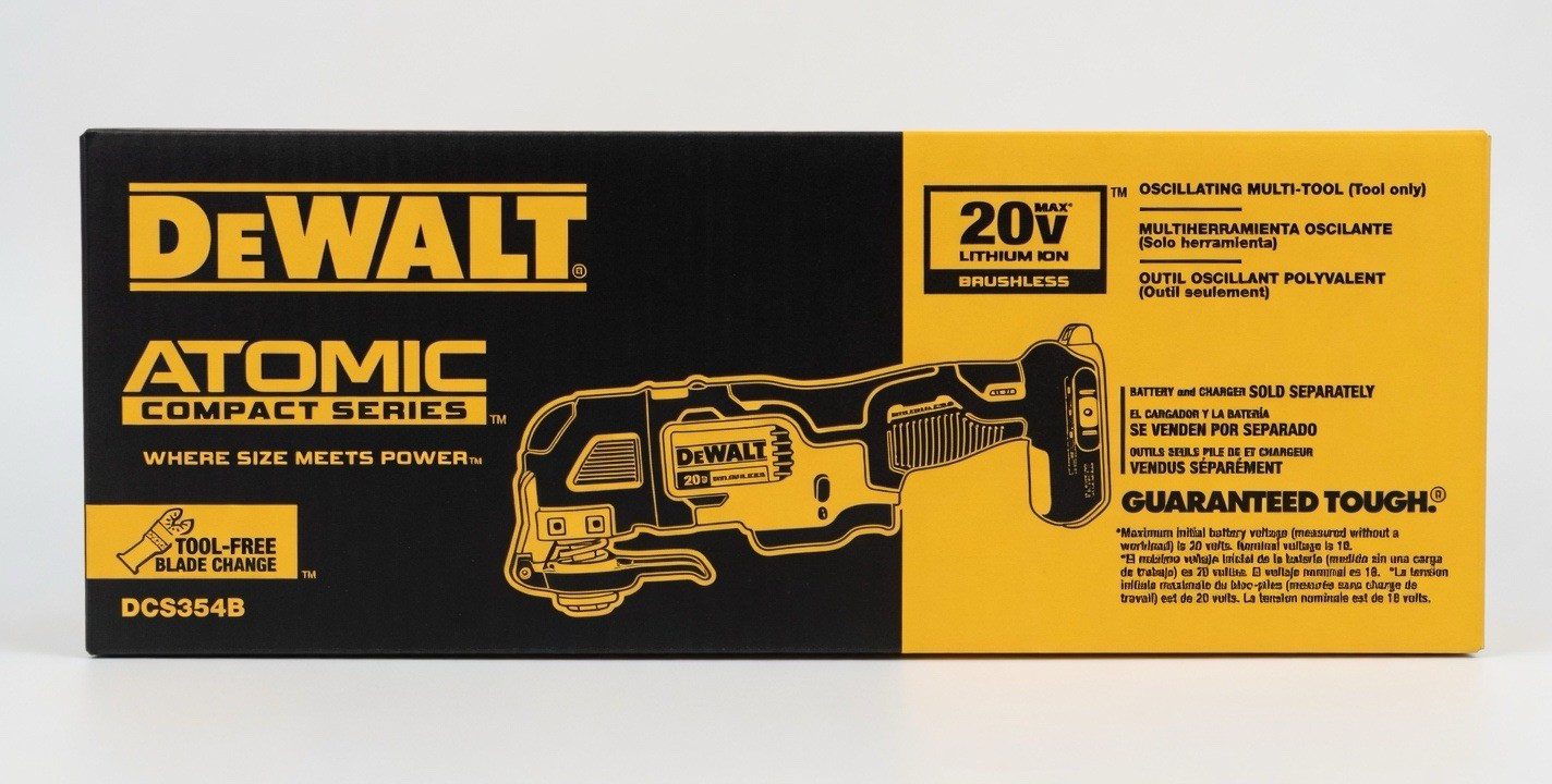 DeWalt DCS354B 20V Atomic Compact Brushless Oscillating Multi-Tool (Tool Only)