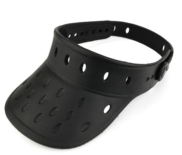 Visor Hat Fits Shoes Charms Floatable Adjustable Lightweight Durable Sun - Black