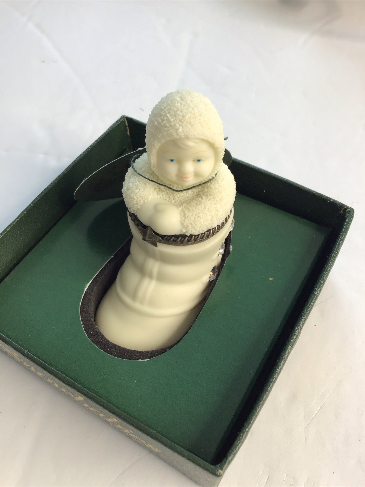 Snowbabies. Take The First Step. Hinged Trinket Box