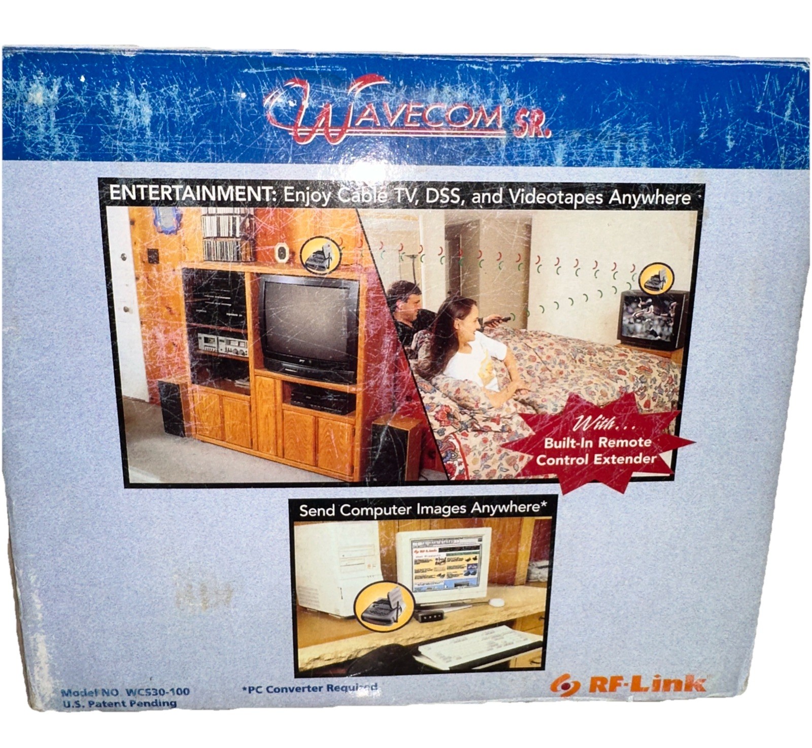 Wavecom Sr. Audio Video Communicator DDS/DVD/CABLE, Wireless Model WCS30-100