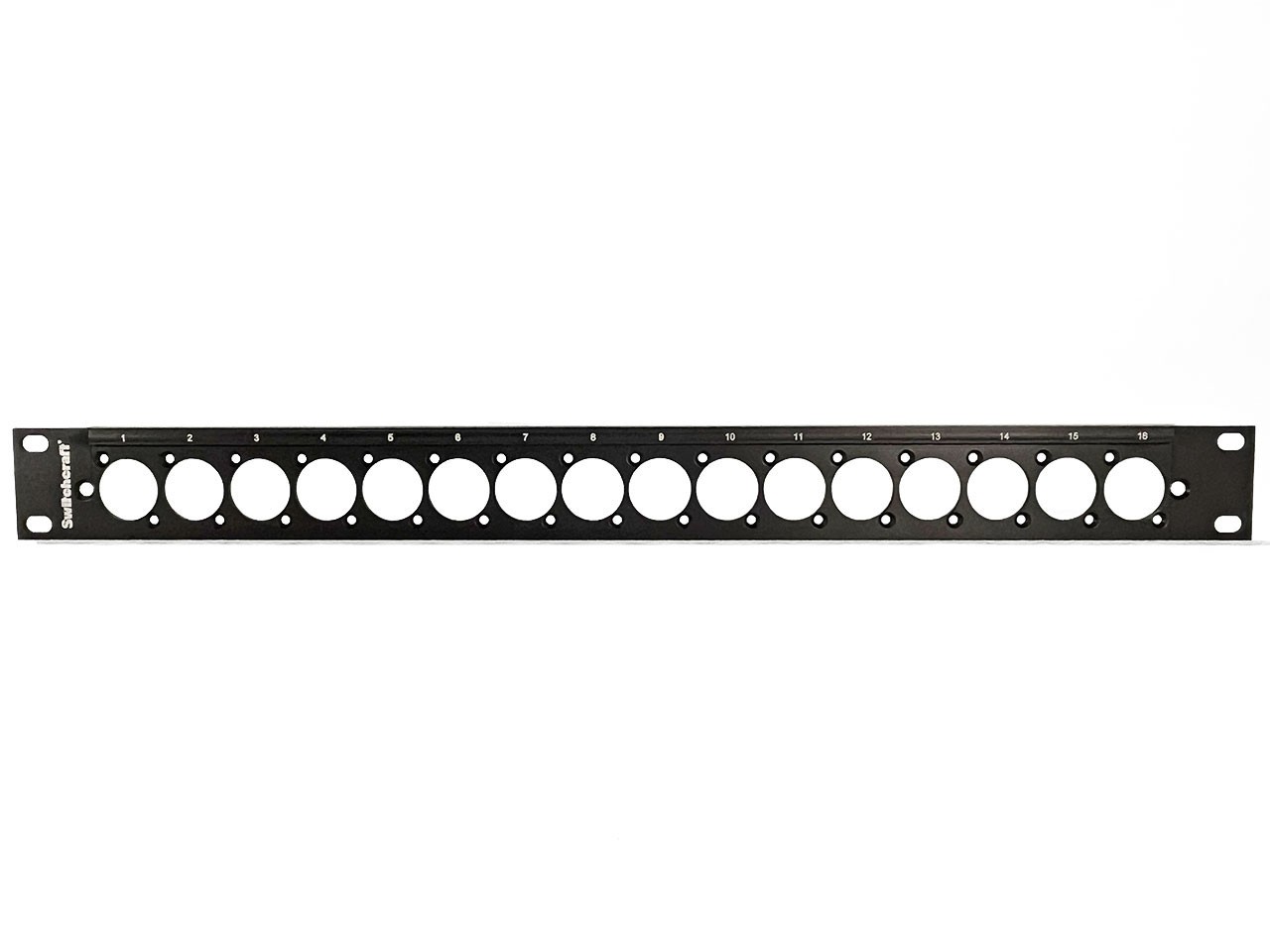 SwitchCraft Rack Panel Punched for 16 XLR E-Series