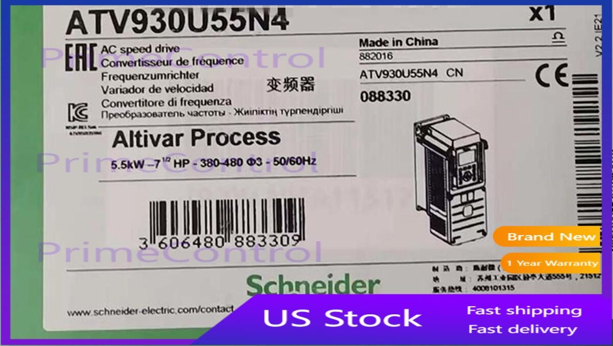 Schneider Electric Factory Sealed ATV930U55N4 Altivar Process AC speedt drive
