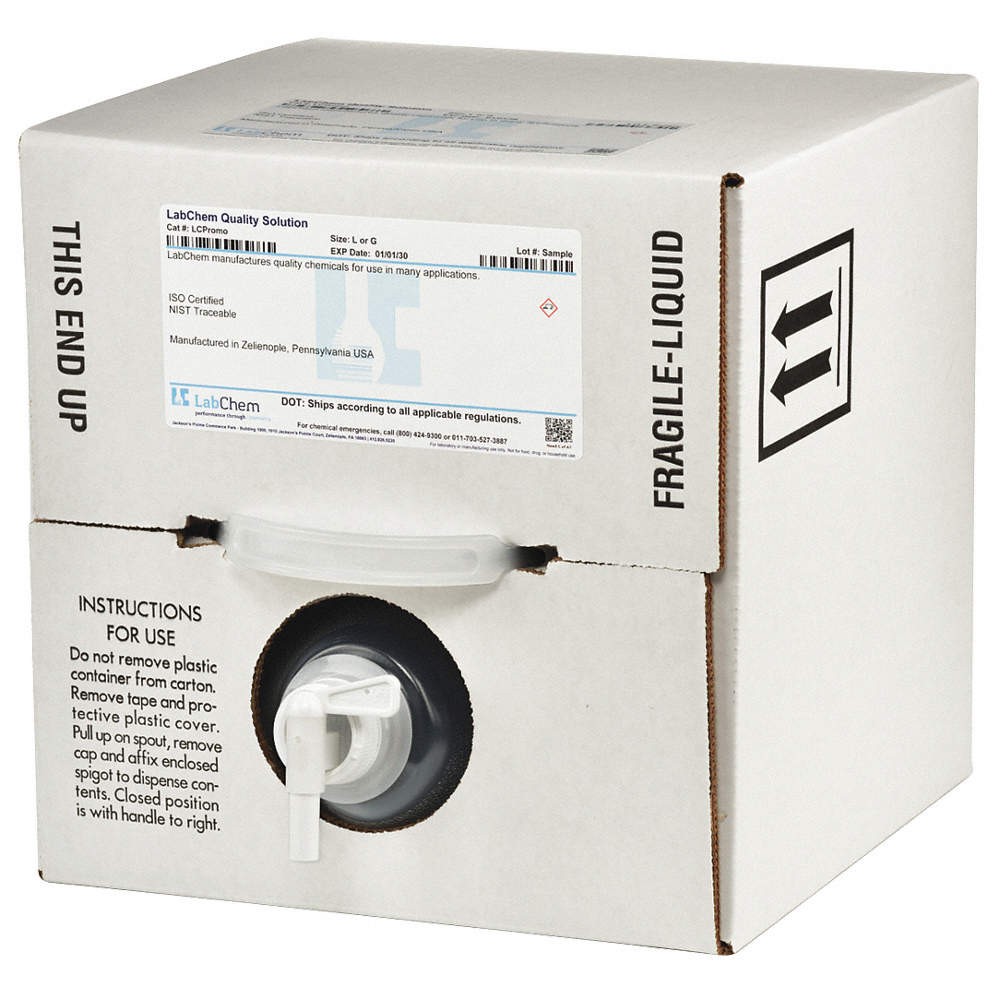 LABCHEM  Water, deionized (ASTM Type II),20 L 4YMH3