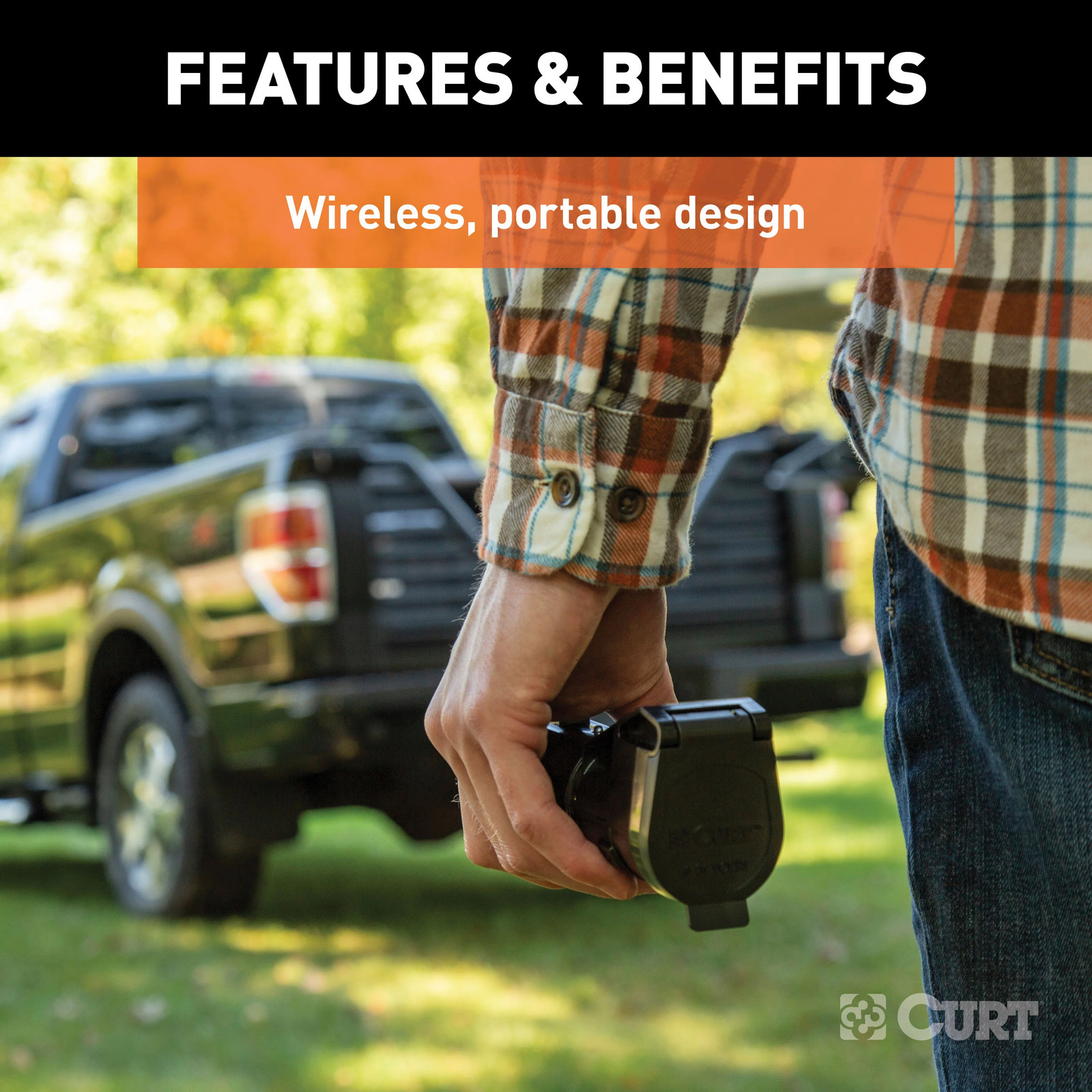 Curt Trailer Brake Controller 7 way Echo Mobile Bluetooth Smart Phone Connection