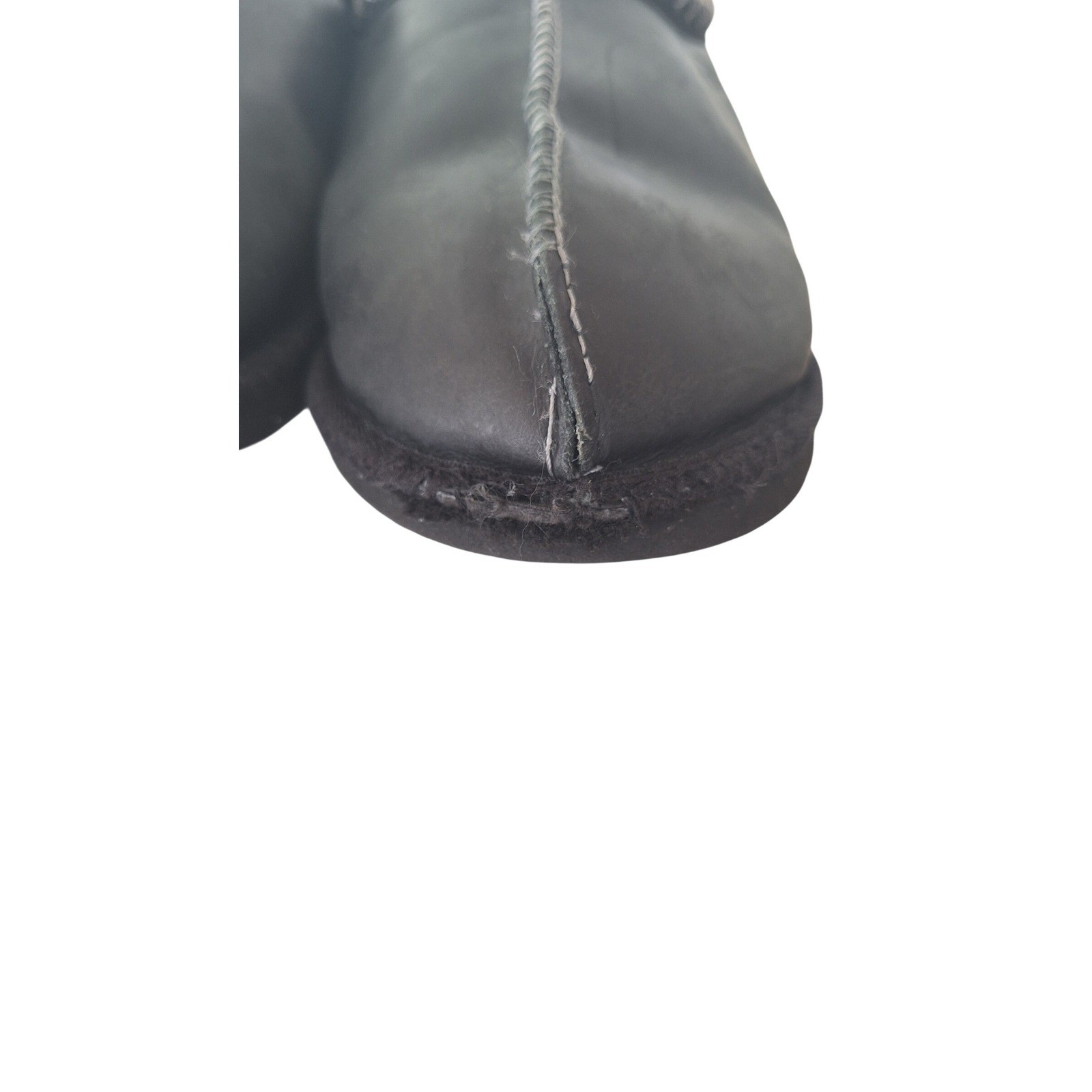 Ugg black leather slip one size 7/40