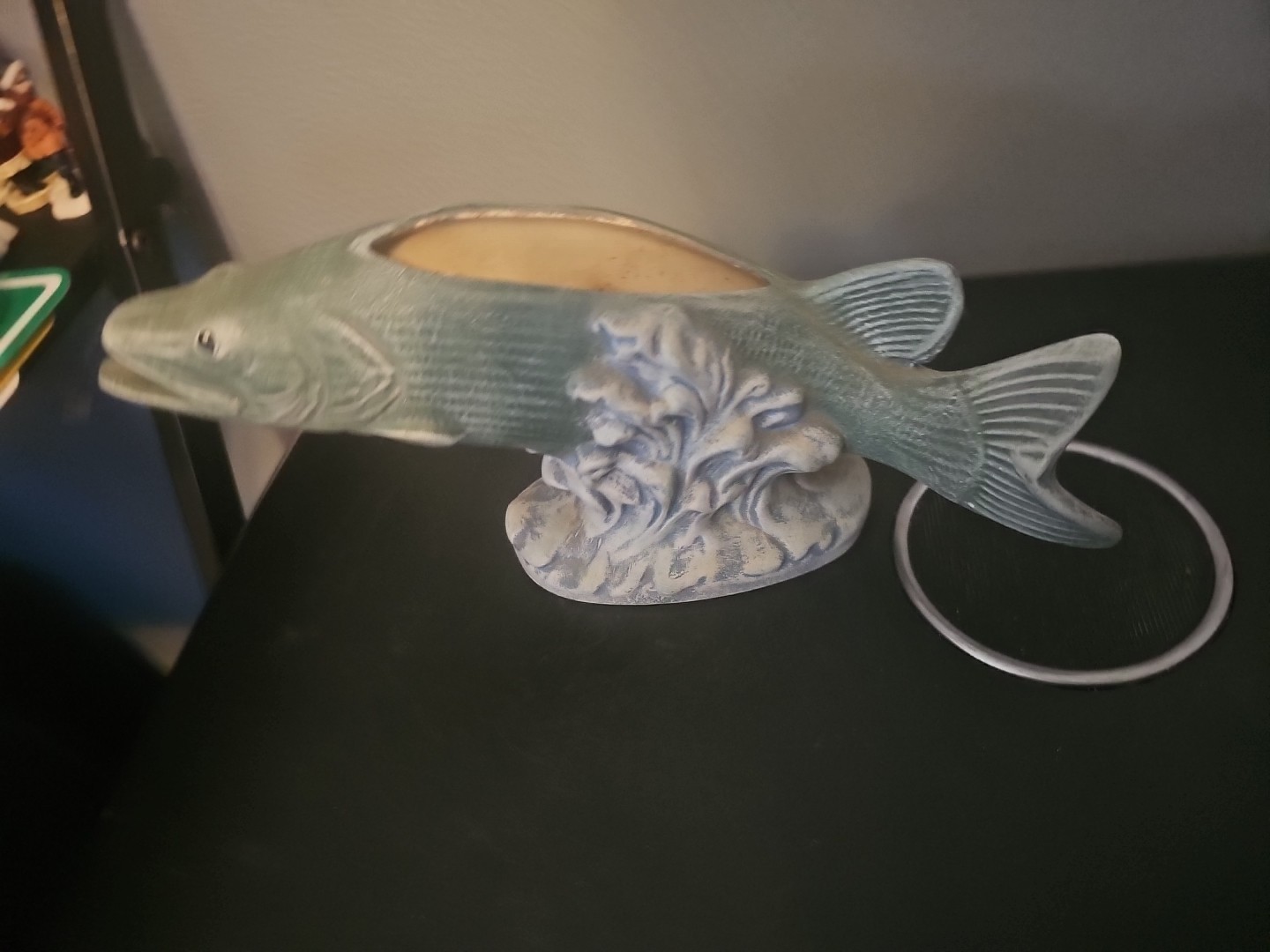 retro ceramics fish plante