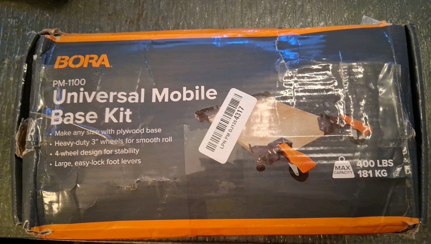 Portamate PM-1100 Mobile Base Kit – Heavy Duty, Adjustable, 400 lb Capacity