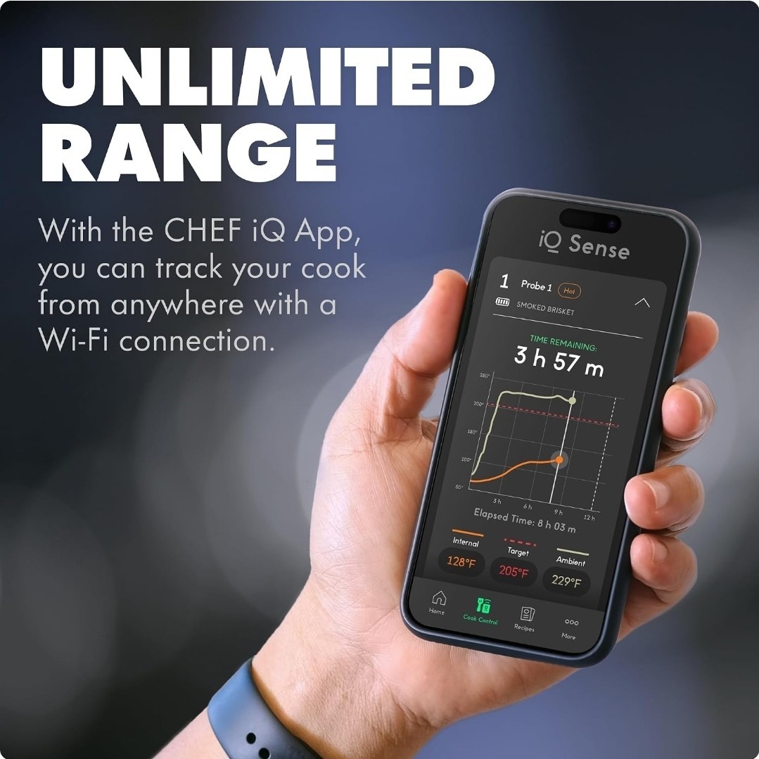 Limited Edition - CHEF iQ Sense Smart Wireless Meat Thermometer WiFi 3 Probes