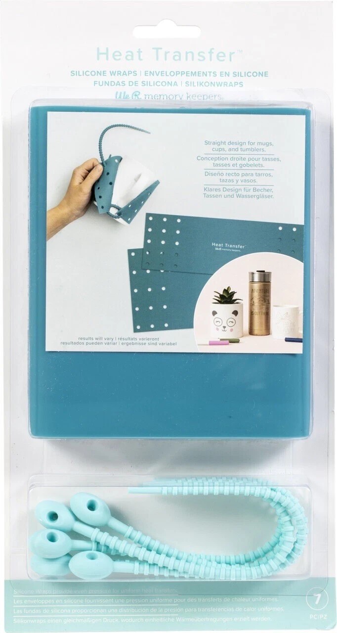 We R Memory Keepers Heat Transfer Silicone Wraps & Ties-Straight 661010 by AC