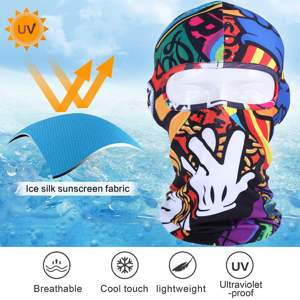 Balaclava Full Face Mask UV Protection Ski Sun Hood Tactical Masks for Men Women