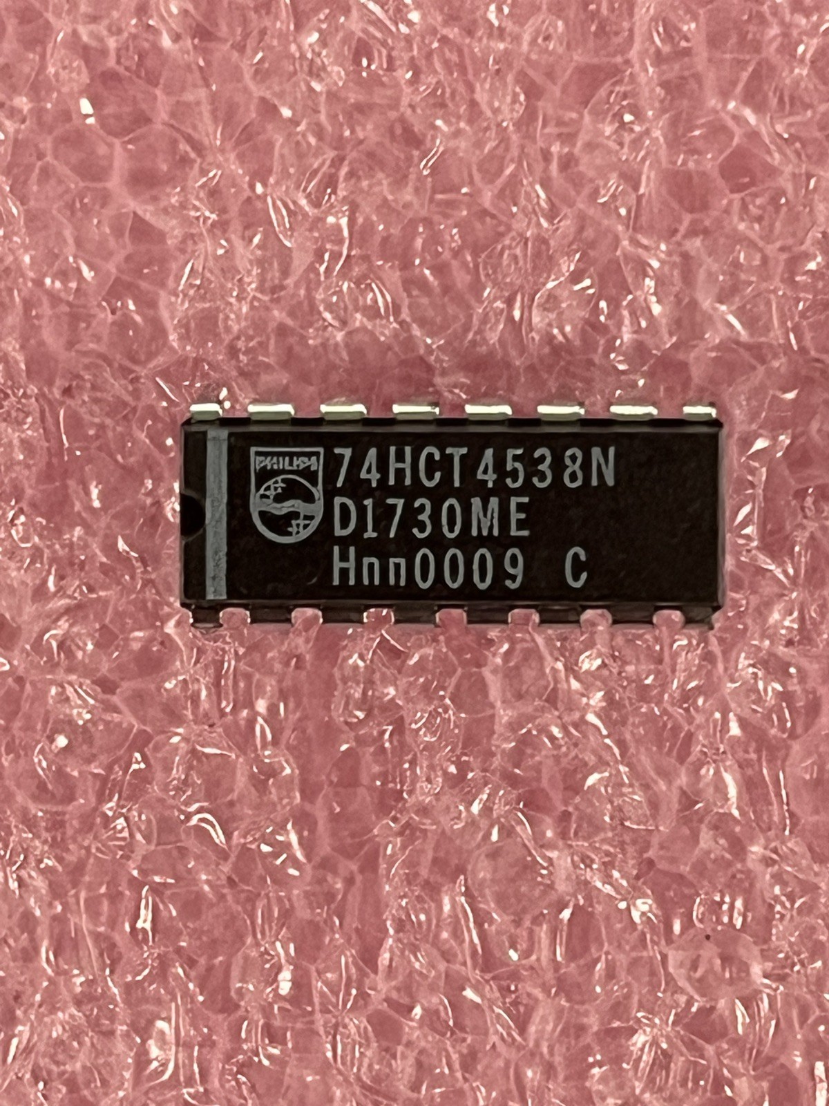 74HCT4538N IC MONOSTABLE MULTIVIBRATOR DUAL ELEMENT 16 PIN DIP (LOT OF 1)