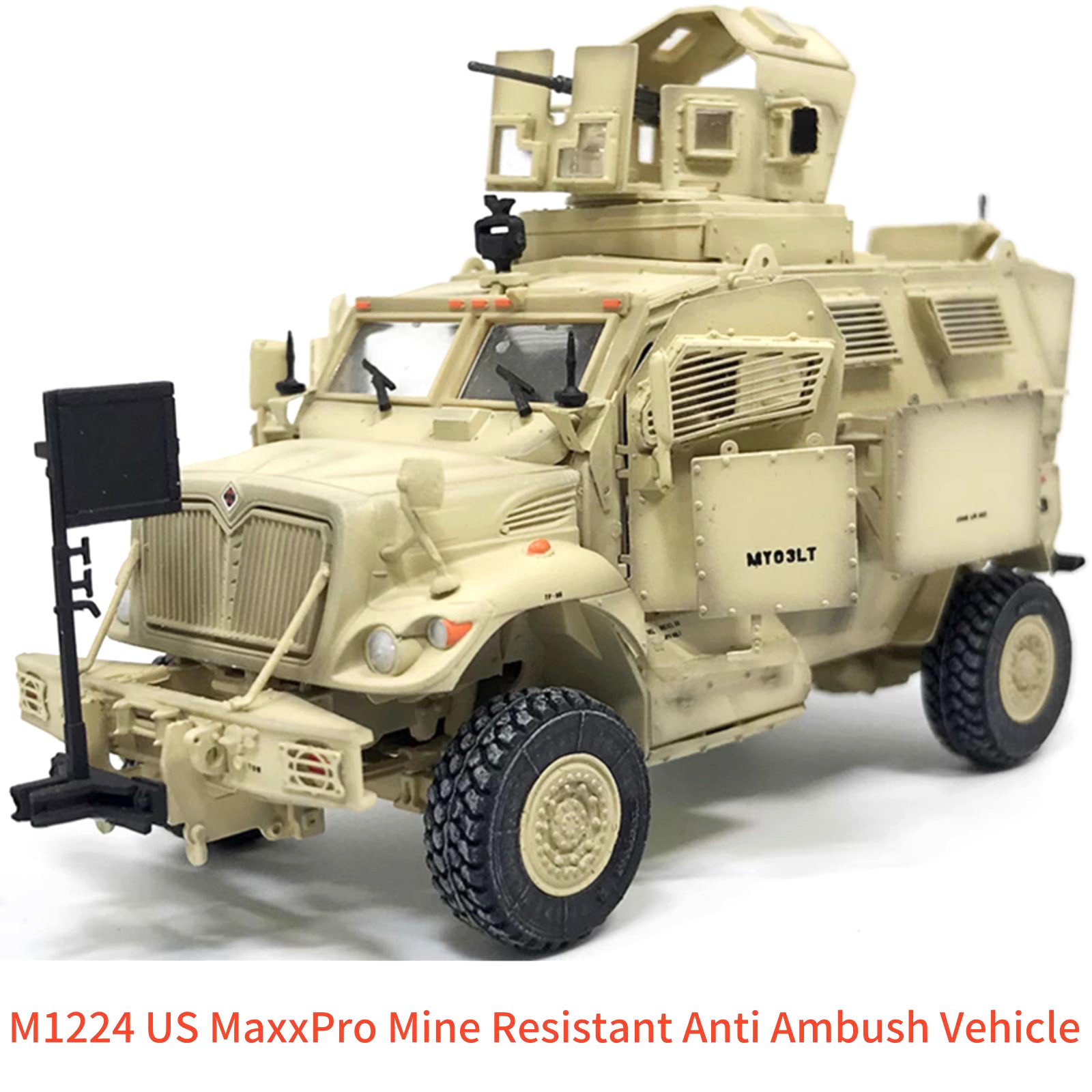 4.3in M1224 US MaxxPro Mine Resistant Anti Ambush Vehicle Finished Model Toy Set