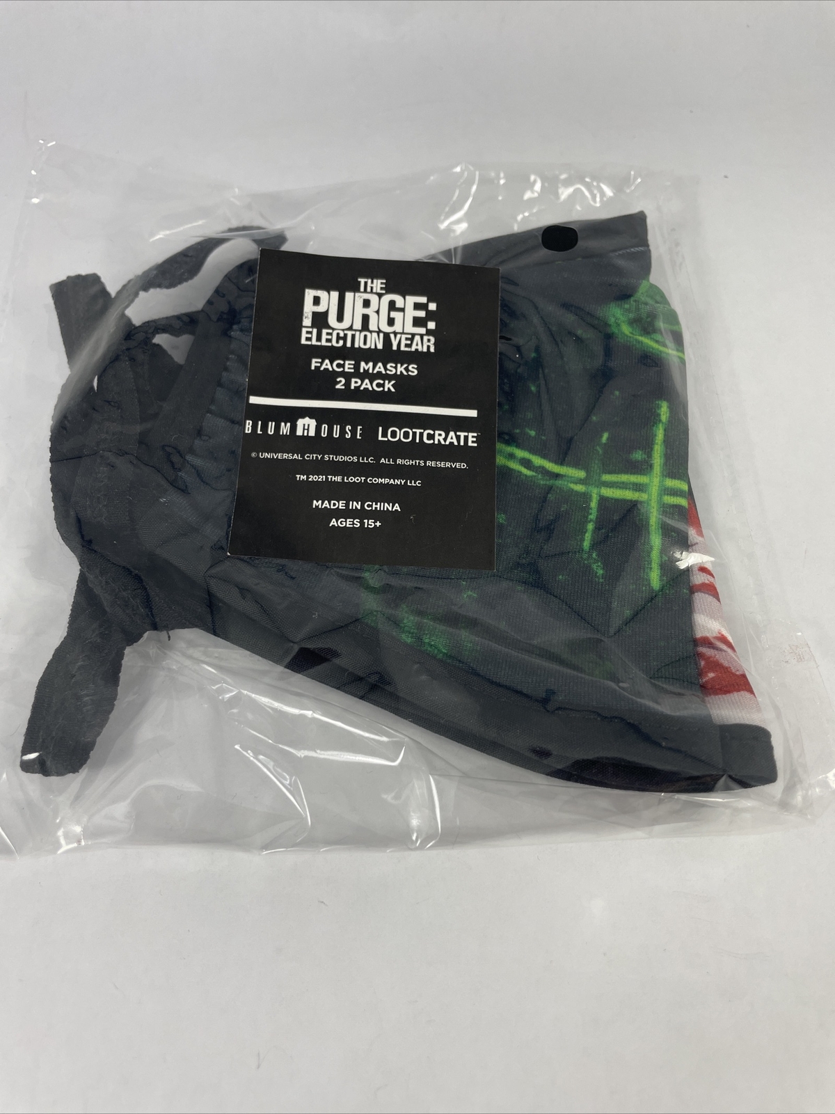 The Purge Election Year Face Masks 2 Pack - Loot Fright / Blumhouse Exclusive