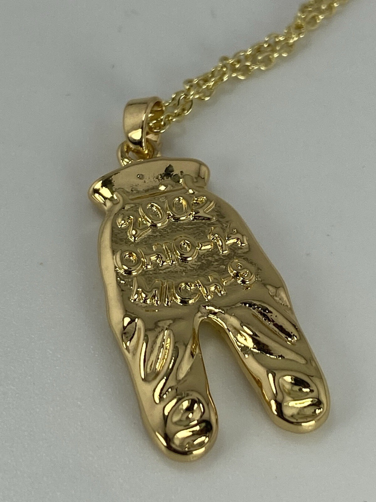 Ohio State Football Gold Pants Charm - 2002 Season - Collectors Fan Pendent
