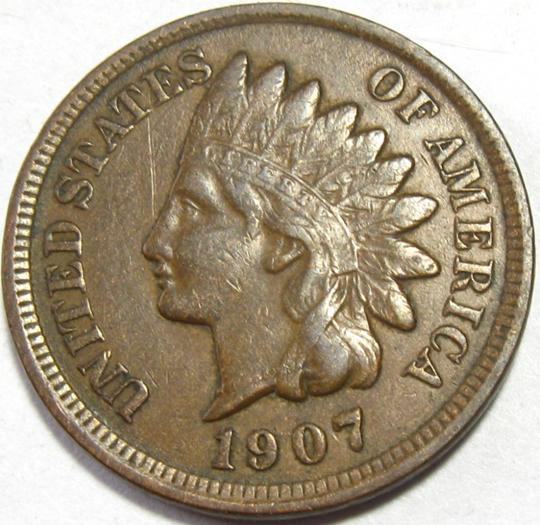 1907 Indian Head Cent - Extra Fine - #5991