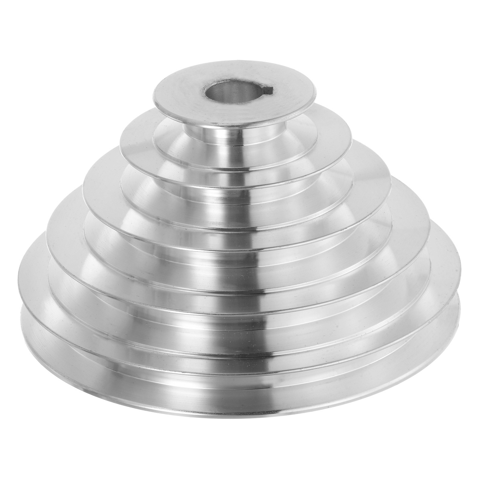 Aluminum A-Type 5 Step Pulley Wheel 19mm Bore 55-150mm OD 12.7mm Belt Width
