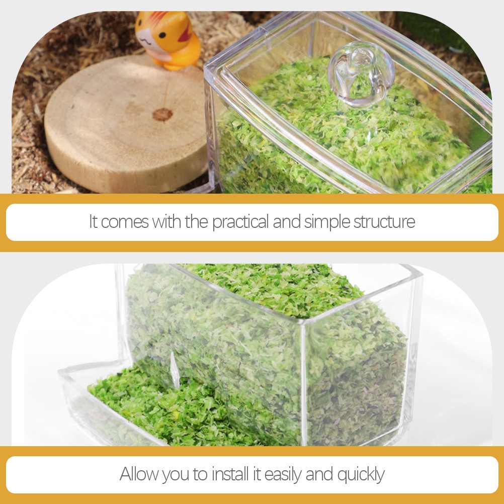 Automatic Chick Feeder Transparent Bird Rutin Chicken Feeding Bowl