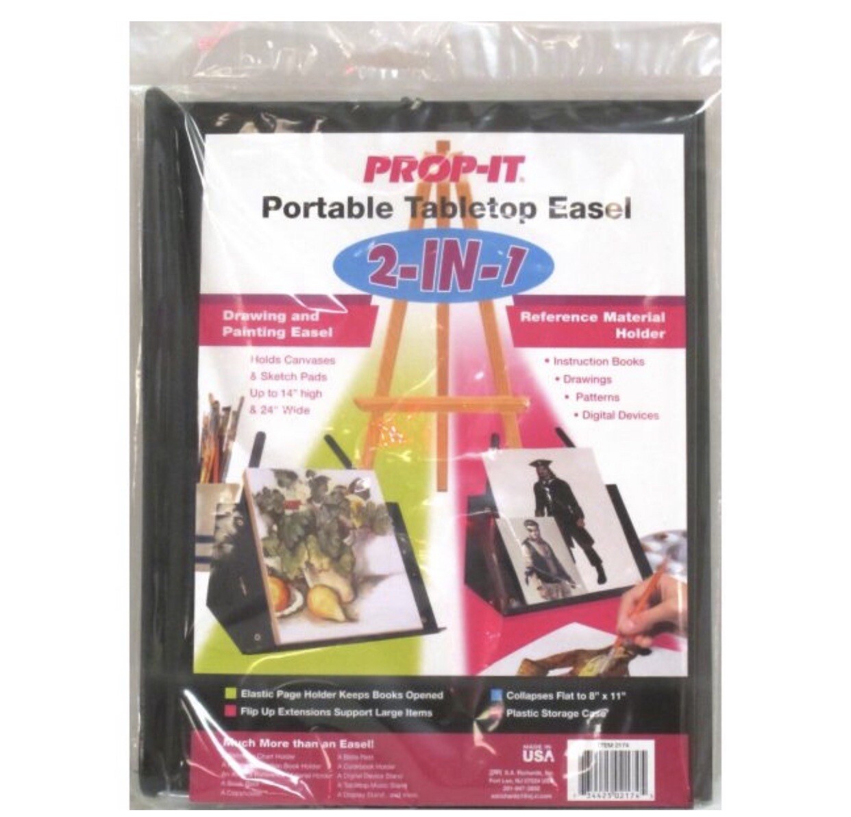 PROP-IT 2-in-1 Portable Tabletop Easel- new sealed