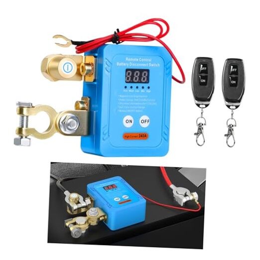 12V 240A Remote Battery Disconnect Switch, Kill Switch for Led Voltage Display
