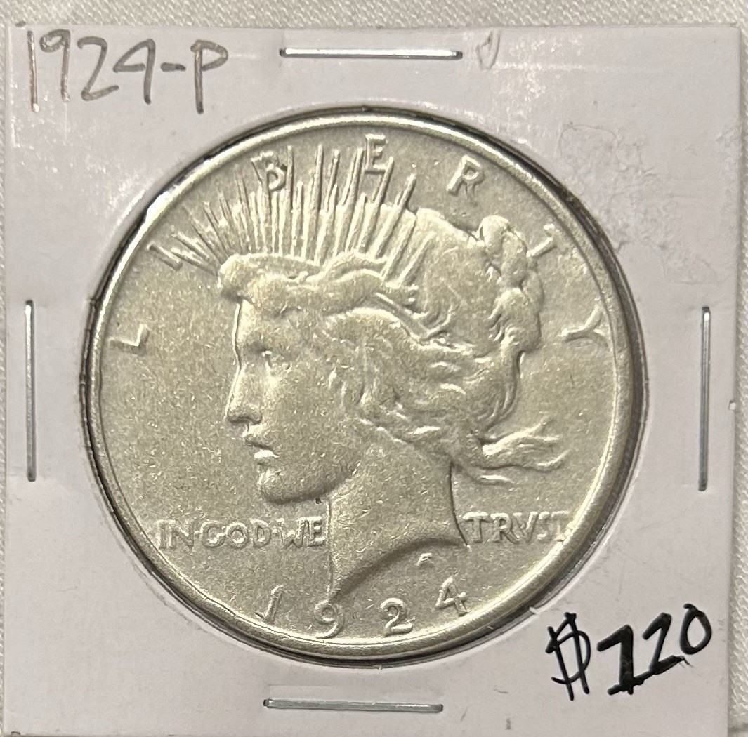 1924 Peace Silver Dollar Still Has Luster Nice Coin